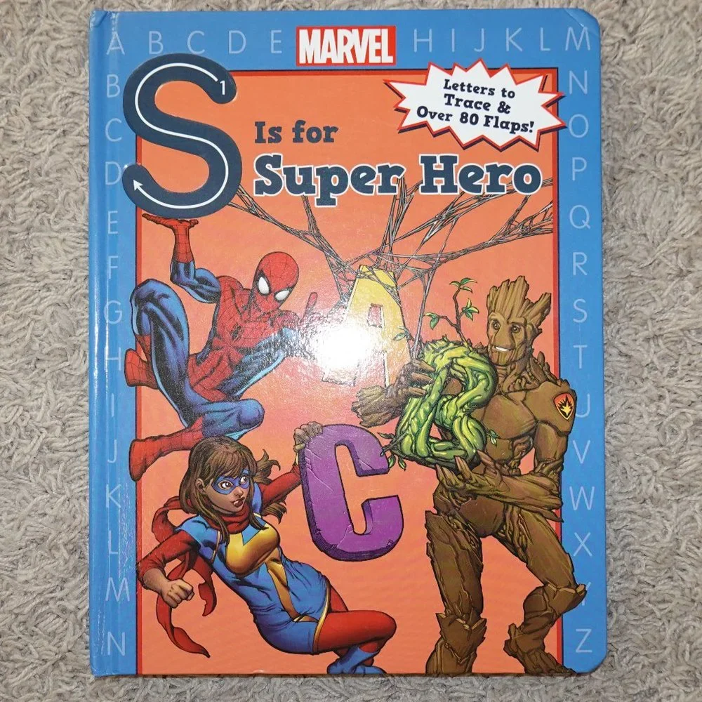 Hardcover Marvel S is for Superhero - Letter Tracing